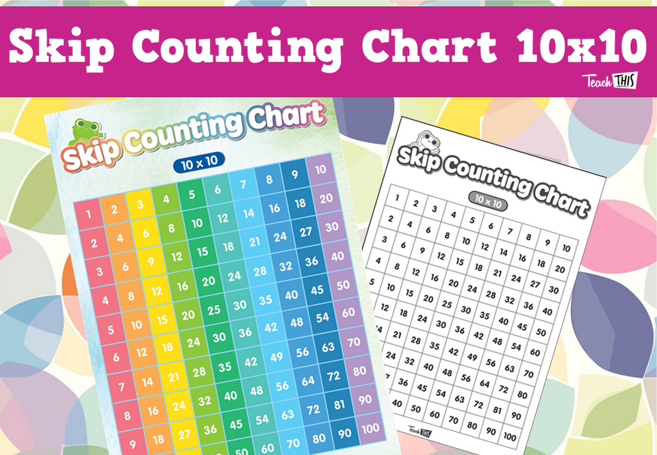 Skip Counting Chart 10x10