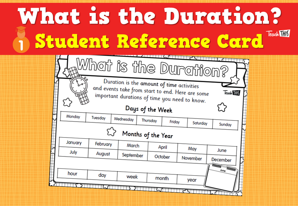 What is the Duration? - Student Reference Card