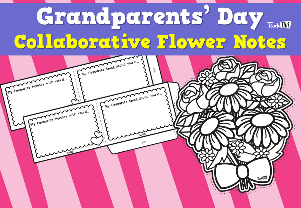Grandparents' Day - Collaborative Flowers Notes