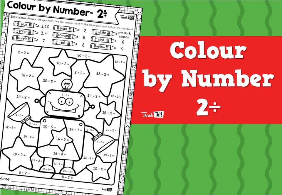 Colour by Number- 2÷