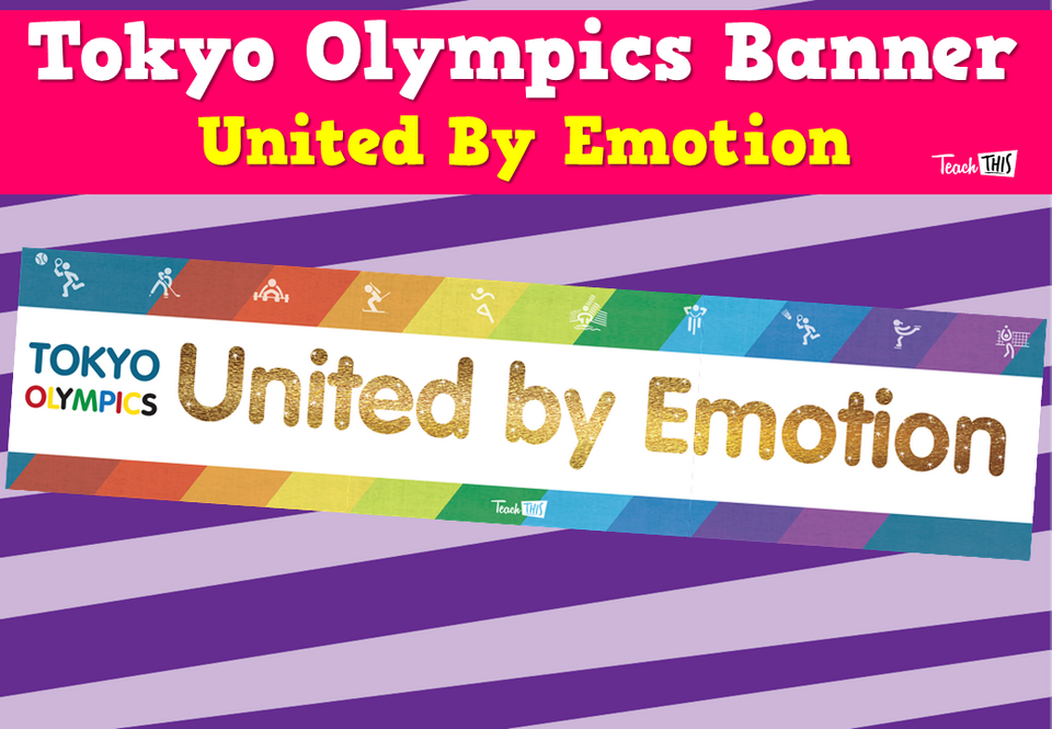 Tokyo Olympics Banner - United By Emotion