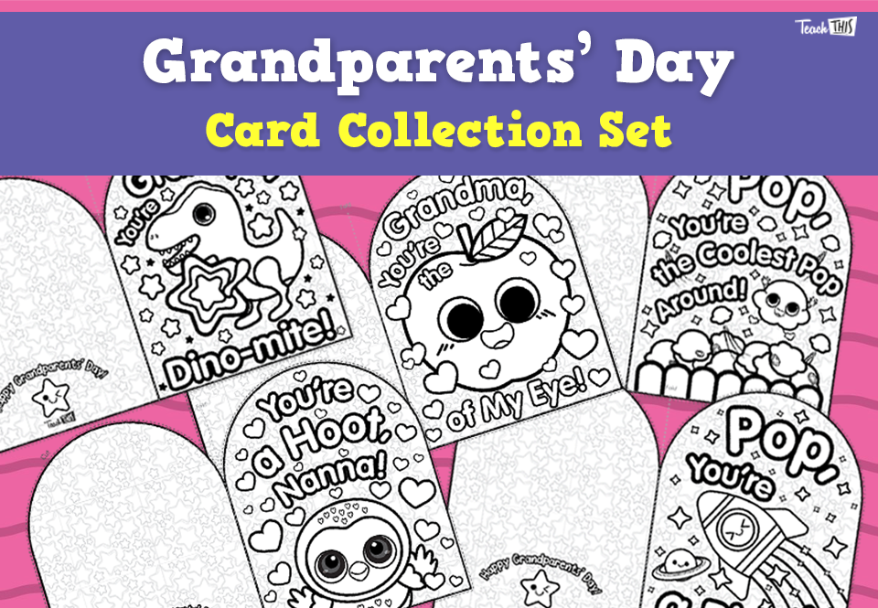 Grandparents' Day Card Collection Set