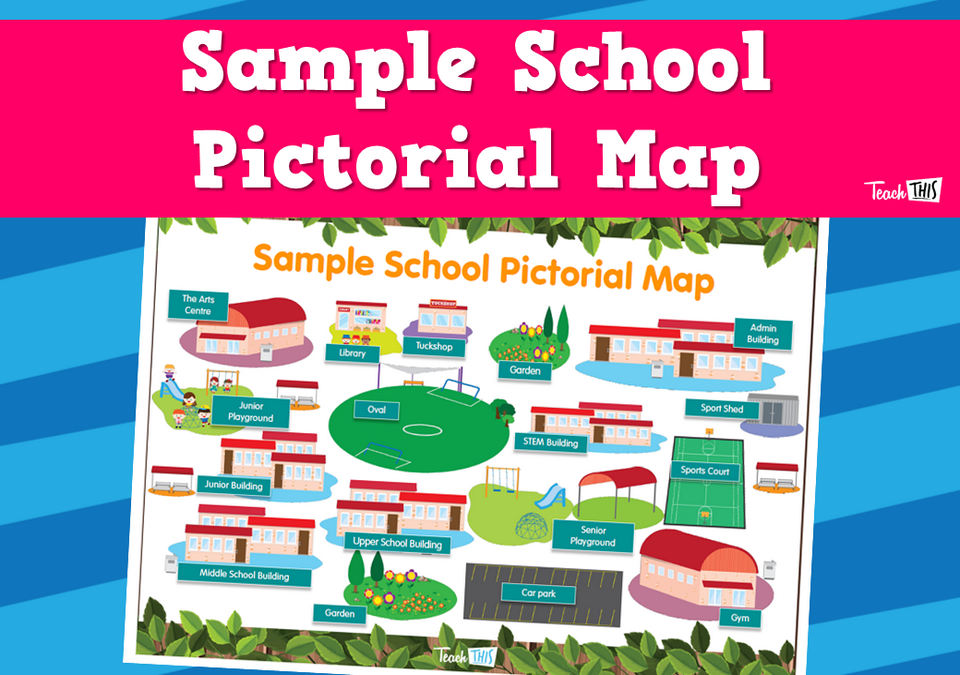 Sample School Pictorial Map