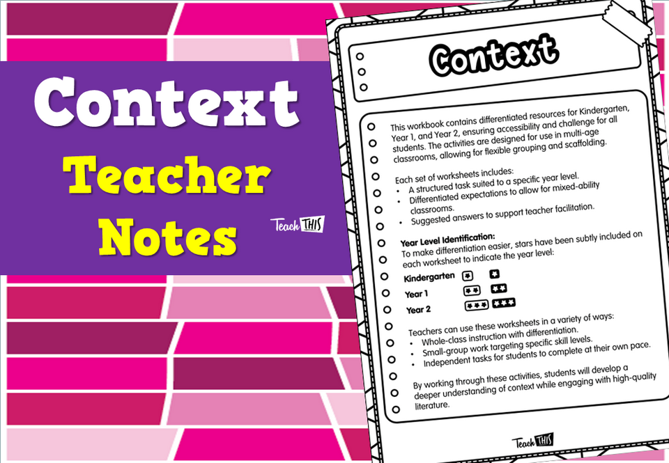 Context - Teacher Notes
