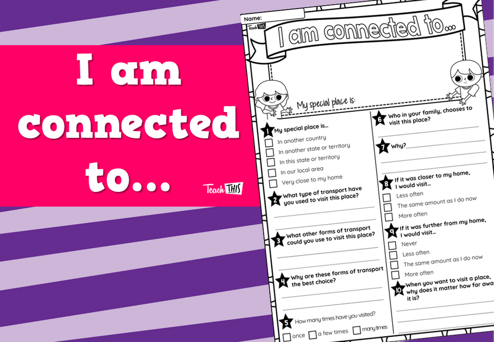 I am Connected to... - Worksheet