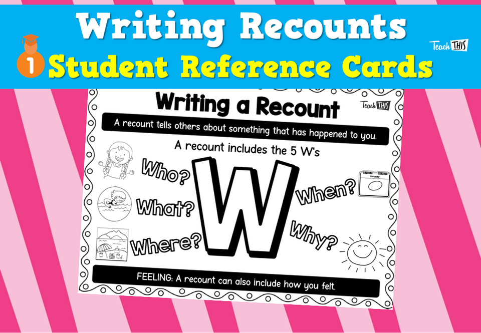 Writing Recounts - Student Reference Cards