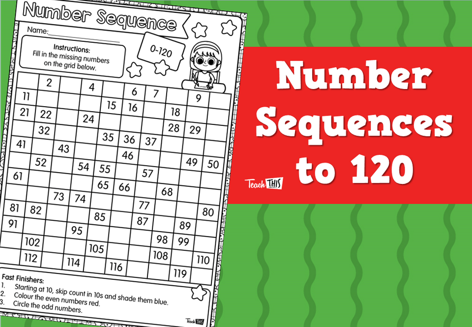 Number Sequences to 120