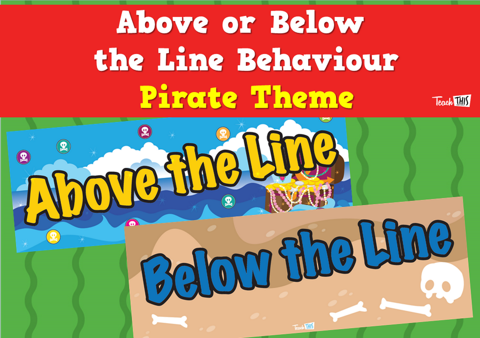 Above or Below the Line - Pirate Theme