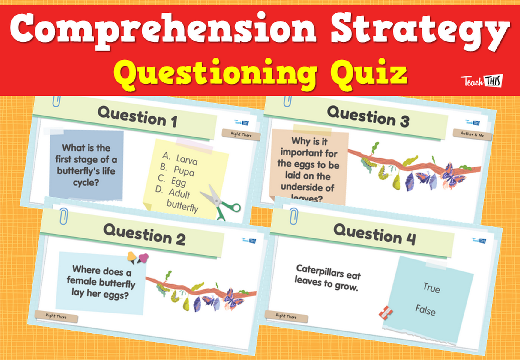 Comprehension Strategy - Questioning - Quiz