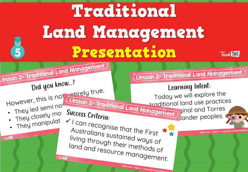 Traditional Land Management - Presentation