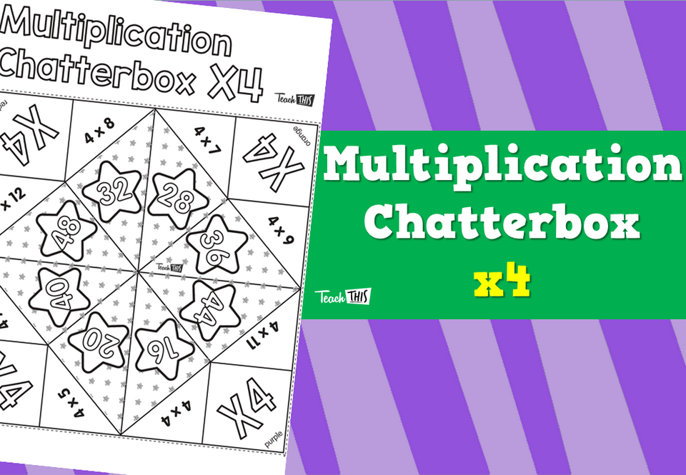 Multiplication Chatterbox 4’s