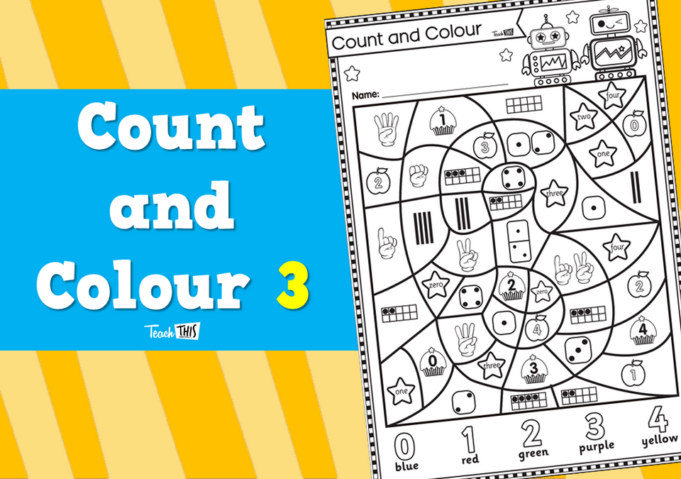 Count and Colour - Numbers 3
