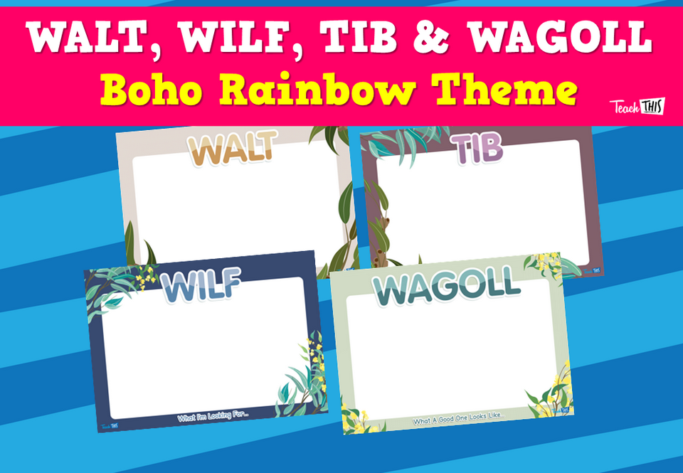WALT, WILF, TIB, WAGOLL Posters - Eucalyptus Theme