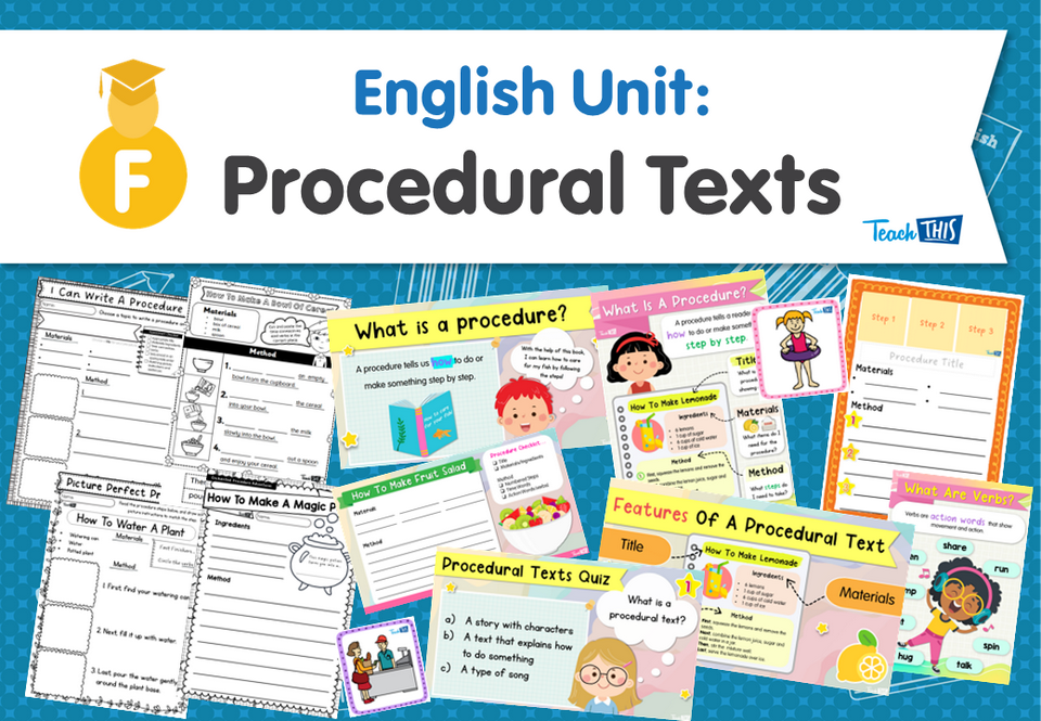 English Unit: Procedural Texts