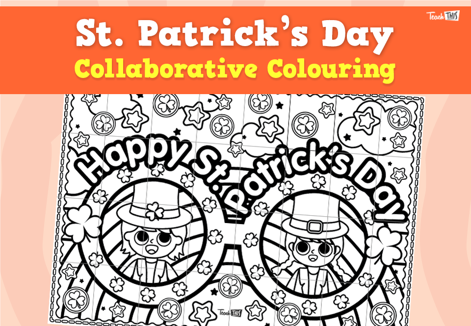 St. Patrick's Day - Collaborative Colouring