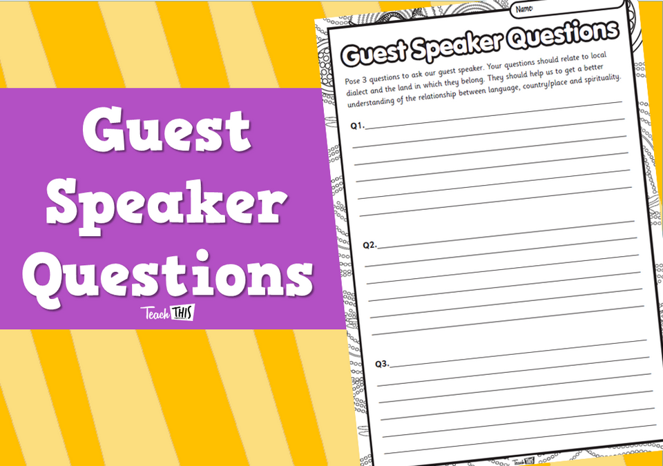 Guest Speaker Questions