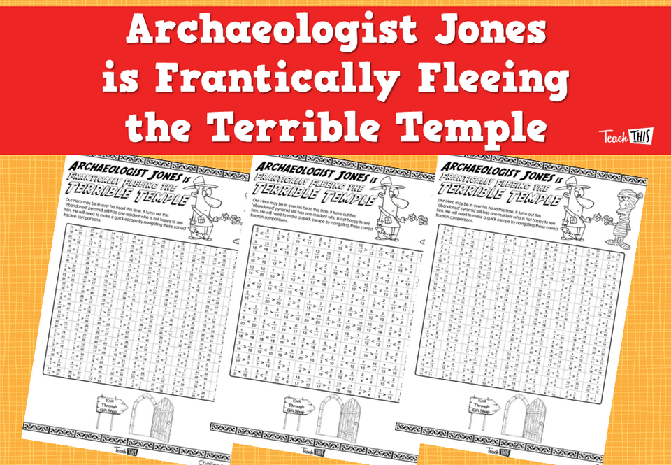 Archaeologist Jones is Frantically Fleeing the Terrible Temple