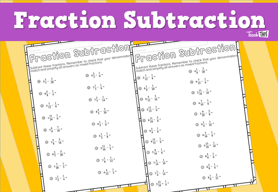 Fraction Subtraction