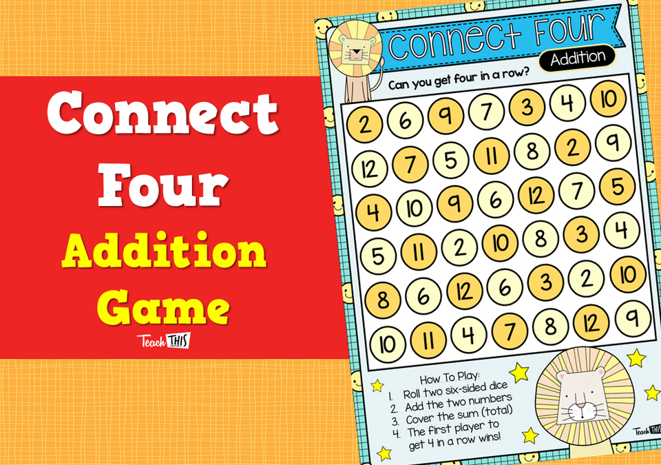 Connect Four – Addition Game
