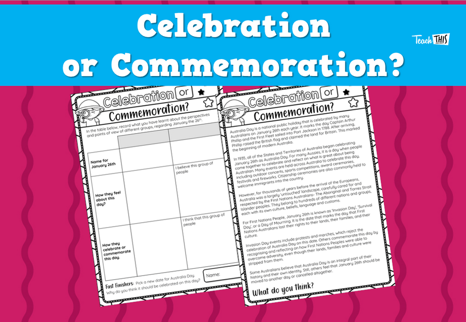 Celebration or Commemoration?