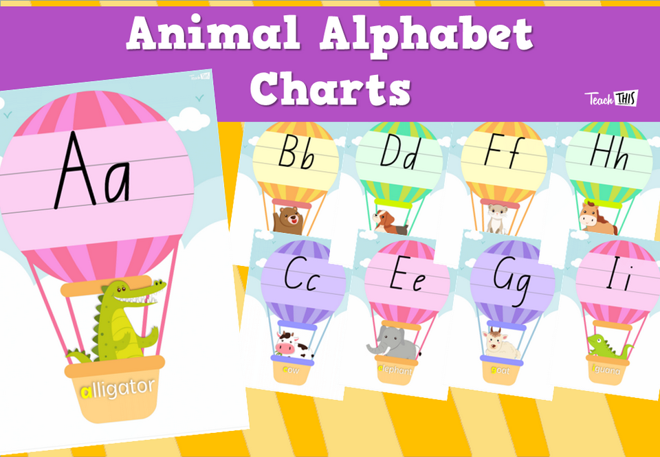 Animal Alphabet Charts