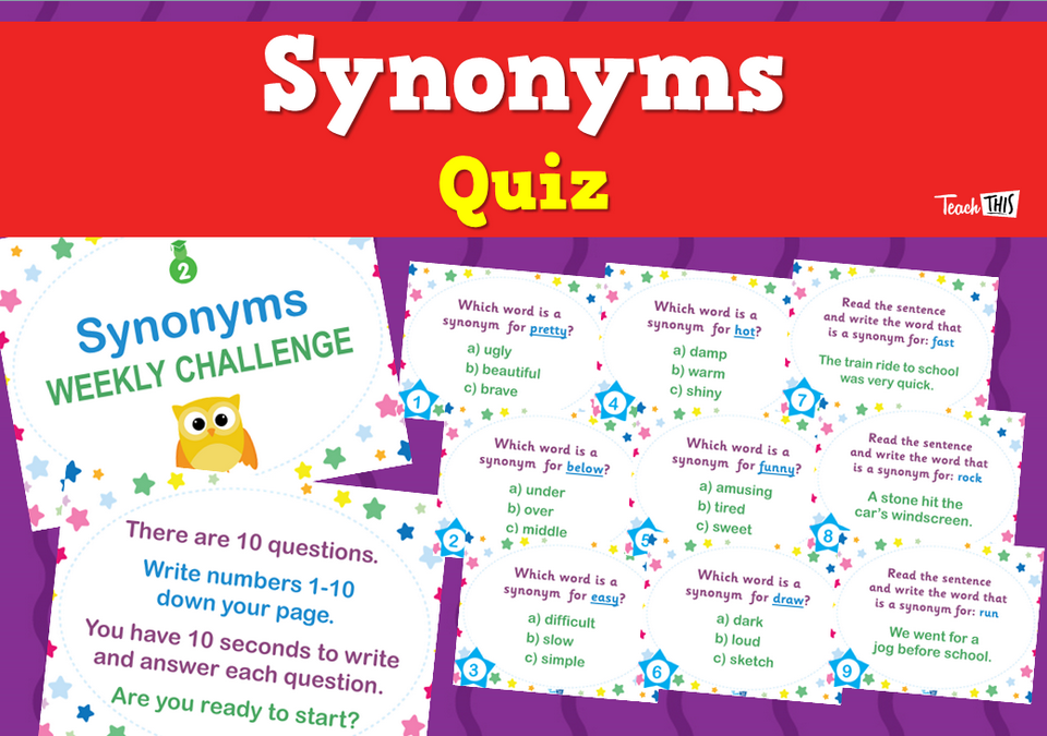 Synonyms Quiz