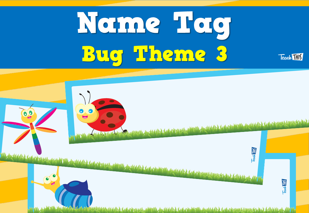 Name Tag - Bug Theme 3