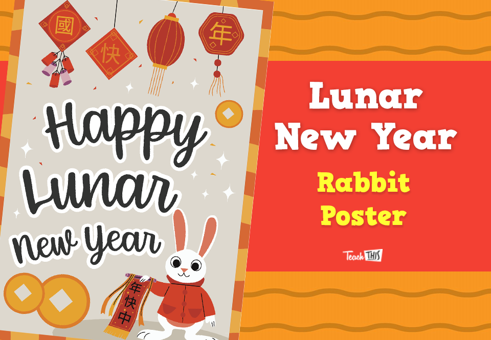 Lunar New Year - Rabbit Poster