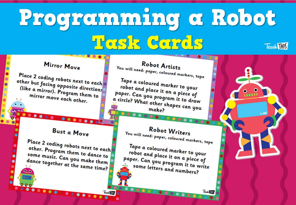 Programming a Robot Task Cards
