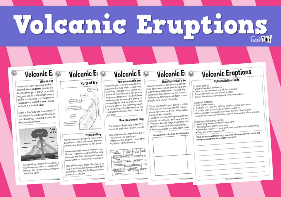 Volcanic Eruptions (5pg)