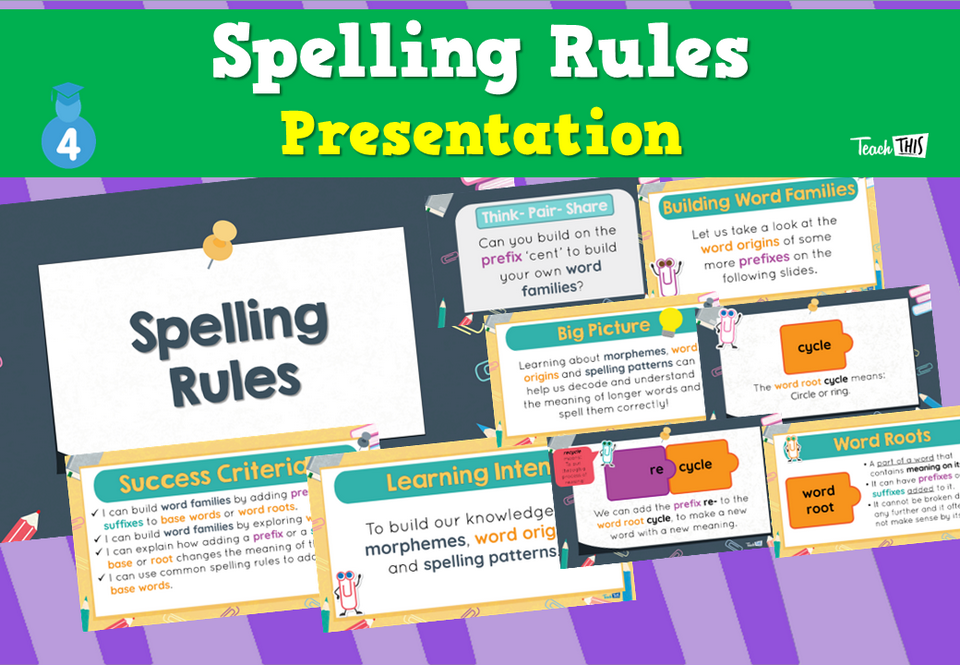 Spelling Rules - Presentation