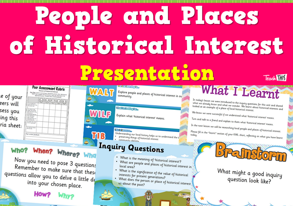 People and Places of Historical Interest - Presentation
