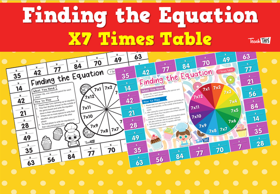 Finding the Equation – X7 Times Table