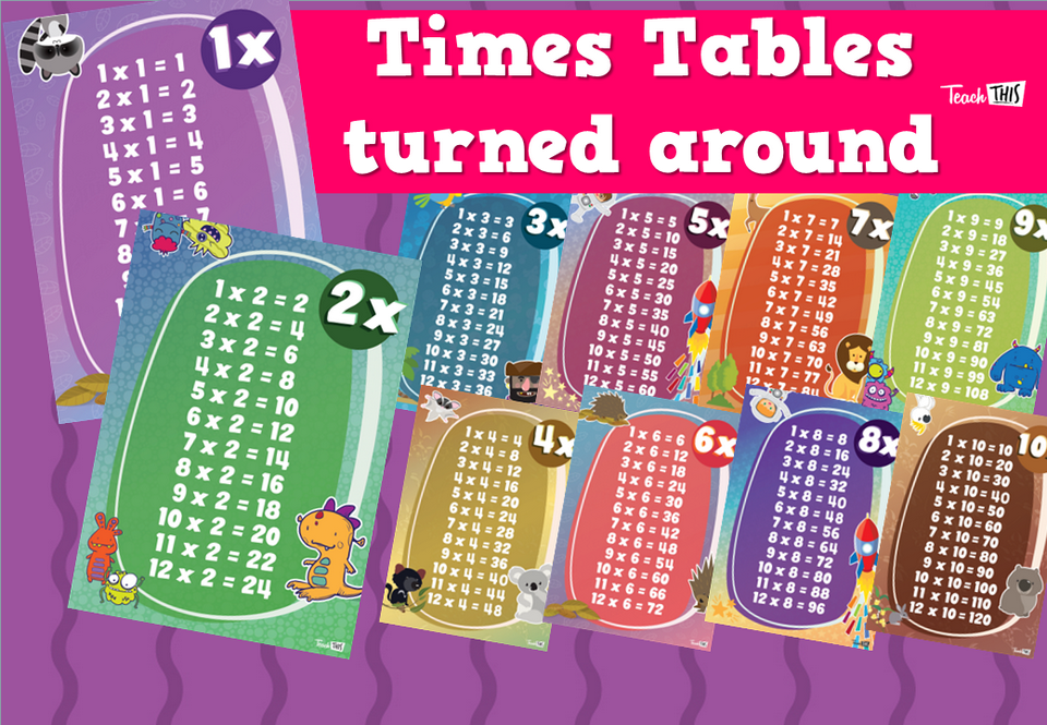 Times Tables - turned around