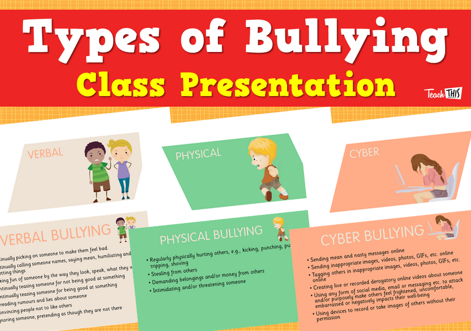 Types of Bullying - Class Presentation