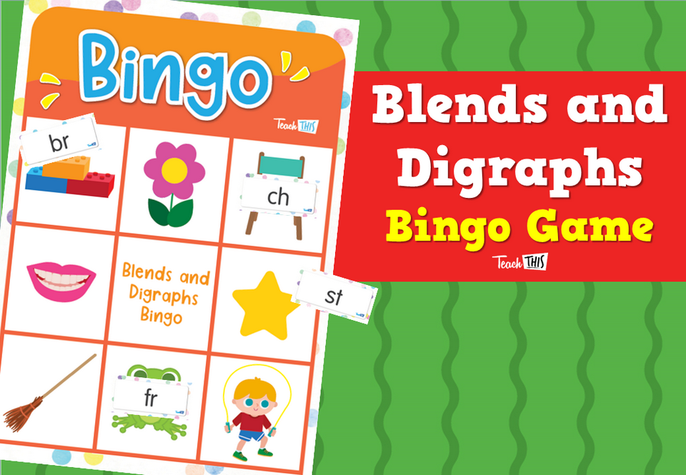 Blends and Digraphs Bingo Game