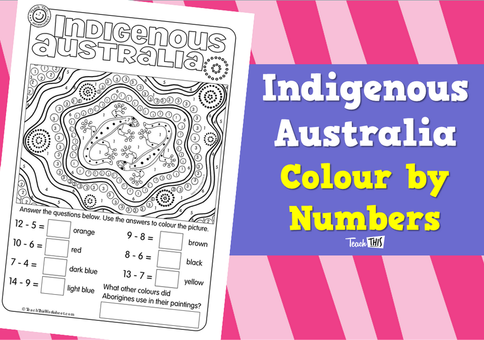 Indigenous Australia Colour by Numbers