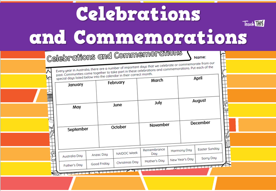 Celebrations and Commemorations
