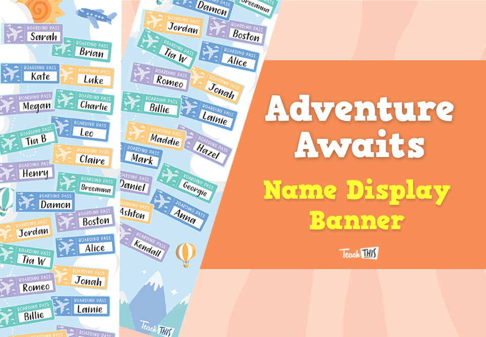 Adventure Awaits - Name Display Banner