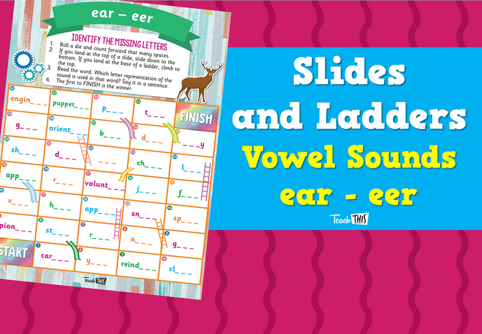 Slides and Ladders – Vowel Sounds ear - eer