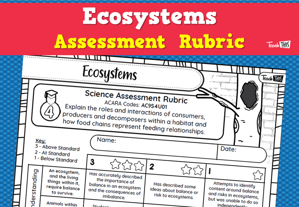 Ecosystems Assessment Rubric