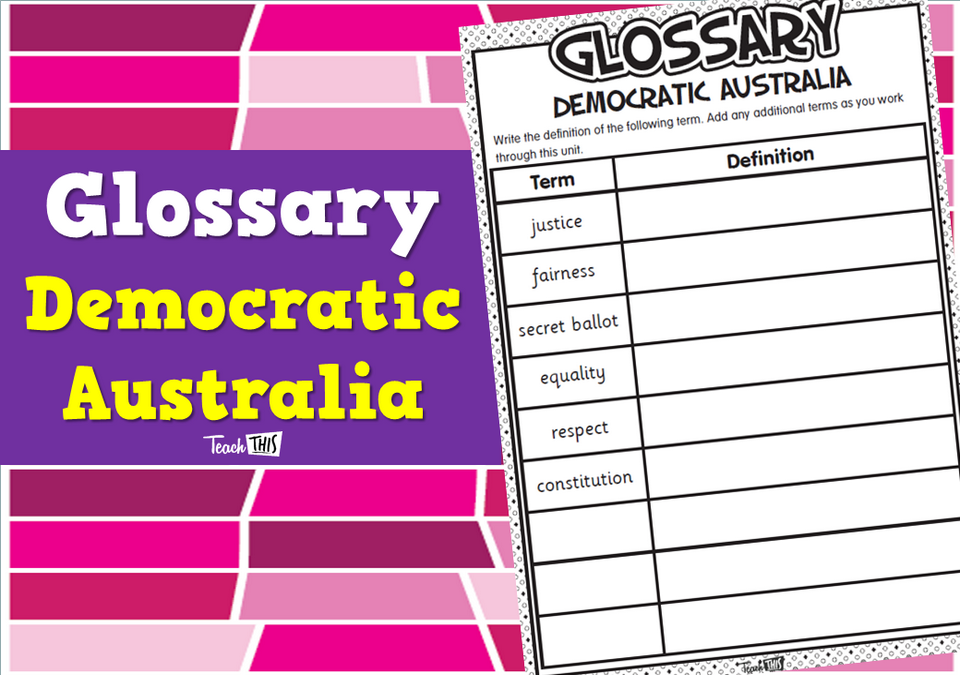 Glossary - Democratic Australia