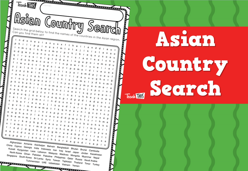 Asian Country Search