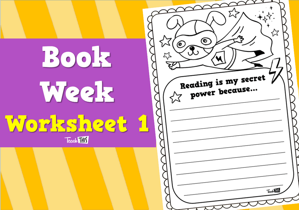 Book Week - Reading is my Secret Power - Worksheet