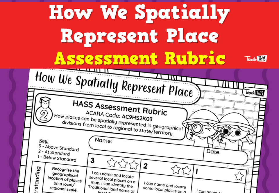 How We Spatially Represent Place Assessment Rubric