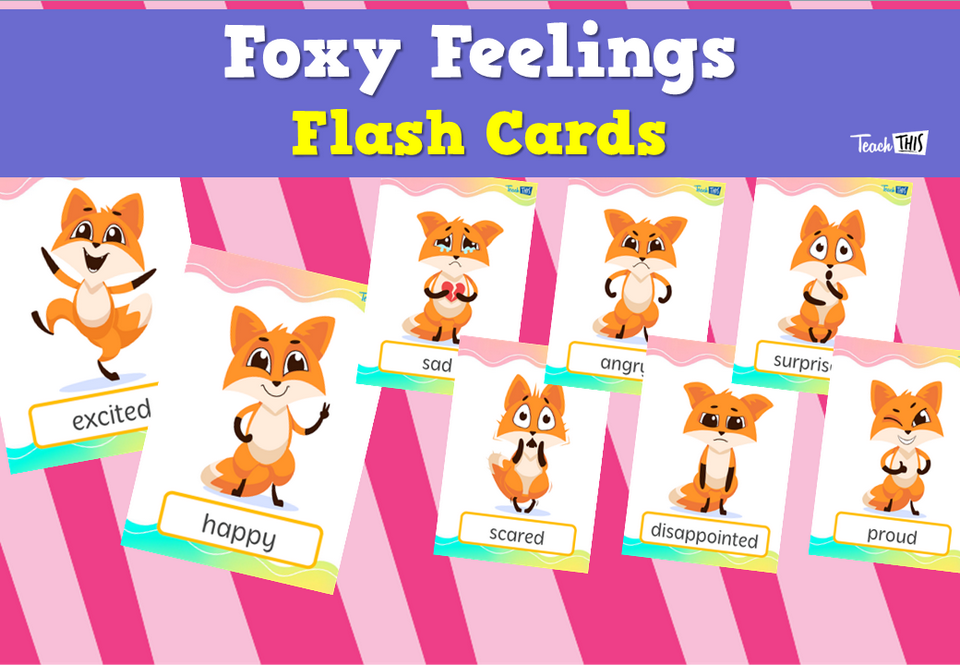 Foxy Feelings Flash Cards
