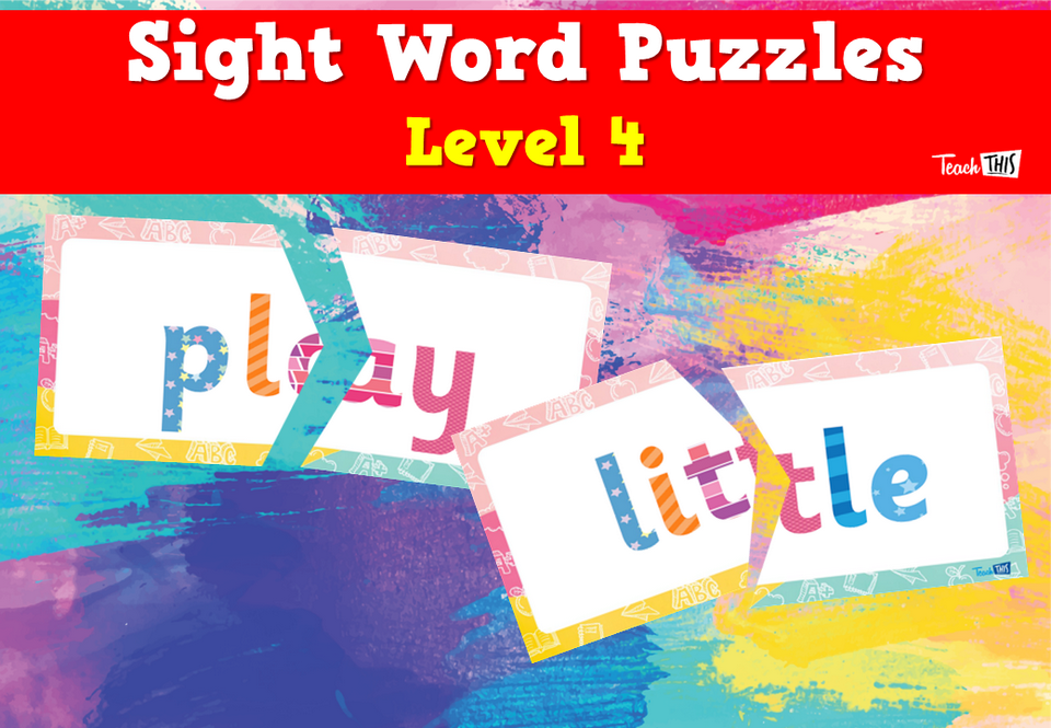 Sight Word Puzzles – Level 4