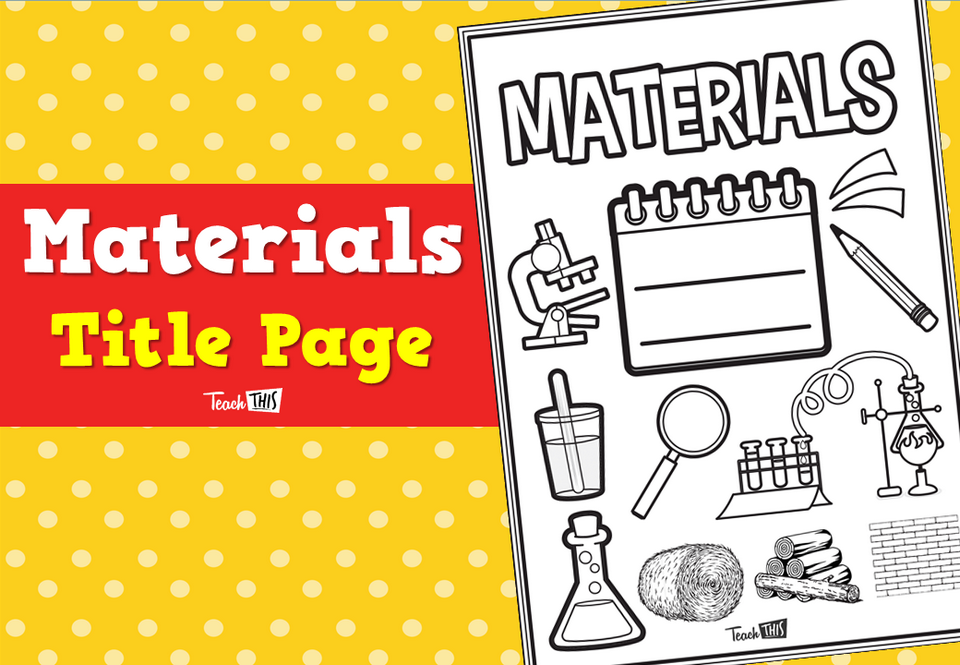 Materials - Title Page