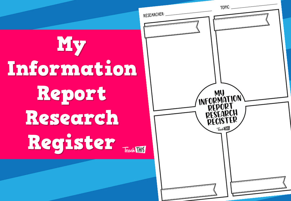My Information Report Research Register