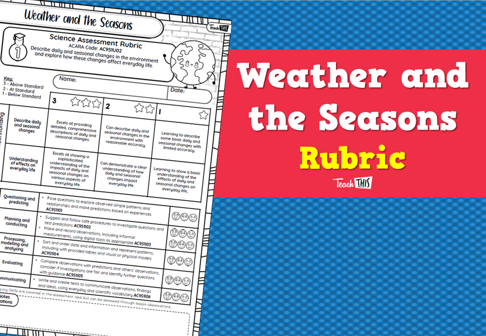 Weather and the Seasons Rubric